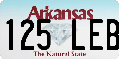 AR license plate 125LEB