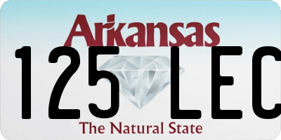 AR license plate 125LEC