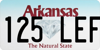 AR license plate 125LEF