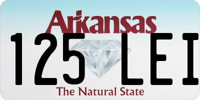 AR license plate 125LEI