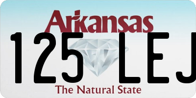 AR license plate 125LEJ