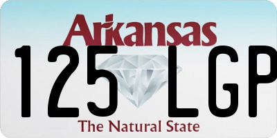 AR license plate 125LGP