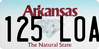 AR license plate 125LOA