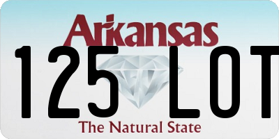 AR license plate 125LOT
