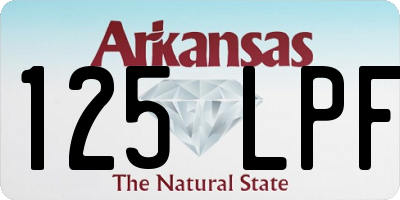 AR license plate 125LPF