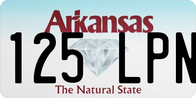 AR license plate 125LPN