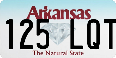 AR license plate 125LQT