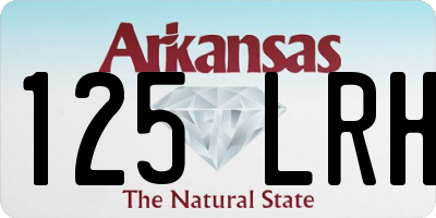 AR license plate 125LRH