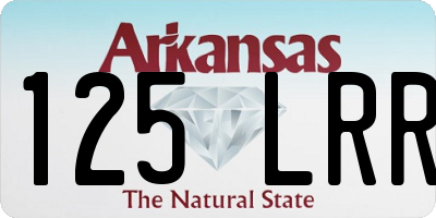 AR license plate 125LRR