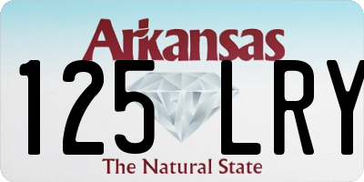 AR license plate 125LRY