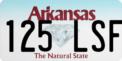 AR license plate 125LSF