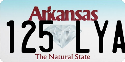AR license plate 125LYA