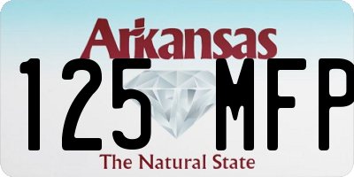 AR license plate 125MFP