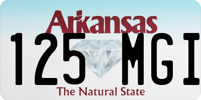AR license plate 125MGI