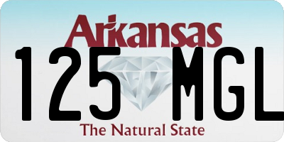 AR license plate 125MGL