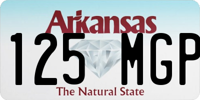 AR license plate 125MGP