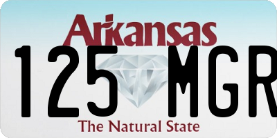 AR license plate 125MGR