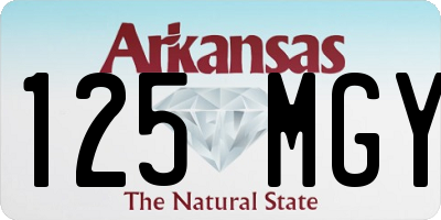 AR license plate 125MGY