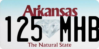 AR license plate 125MHB