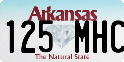 AR license plate 125MHC