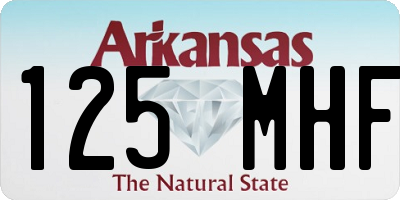 AR license plate 125MHF