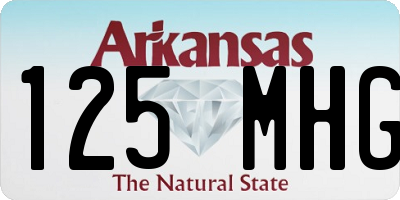 AR license plate 125MHG