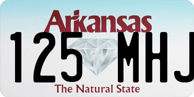 AR license plate 125MHJ
