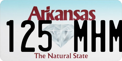 AR license plate 125MHM