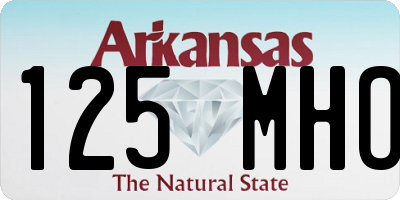 AR license plate 125MHO