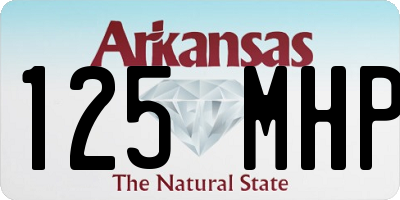 AR license plate 125MHP