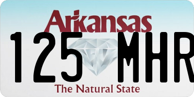 AR license plate 125MHR