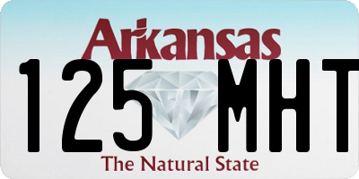 AR license plate 125MHT