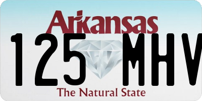 AR license plate 125MHV
