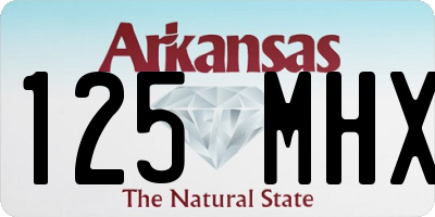AR license plate 125MHX
