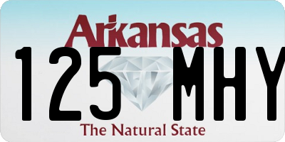 AR license plate 125MHY