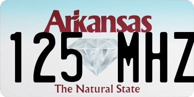AR license plate 125MHZ