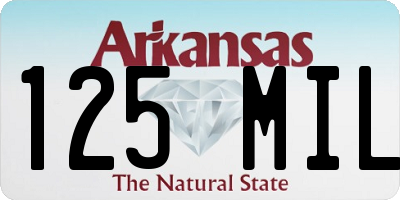AR license plate 125MIL