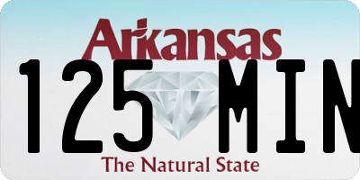 AR license plate 125MIN