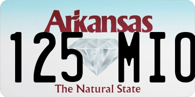 AR license plate 125MIO