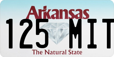 AR license plate 125MIT
