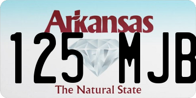AR license plate 125MJB
