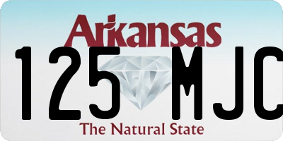 AR license plate 125MJC
