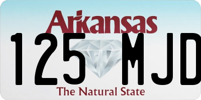 AR license plate 125MJD