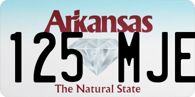 AR license plate 125MJE