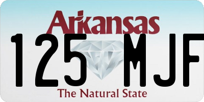 AR license plate 125MJF