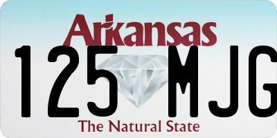 AR license plate 125MJG