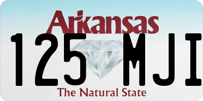 AR license plate 125MJI