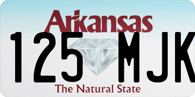 AR license plate 125MJK