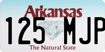 AR license plate 125MJP