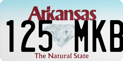 AR license plate 125MKB